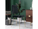 Candace - Modern Black Faux Fur Dining Chair (Set of 2)