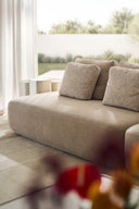 Sasso Sectional - Curved L-Shape, Large - Oatmeal by Caracole, view 7