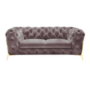 Sheila - Transitional Silver Fabric Chair