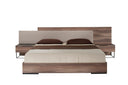 Palermo - Italian Modern Faux Concrete & Walnut Bedroom Set