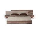Jagger Modern Dark Grey & Walnut Bed