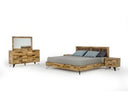 Sala Modern Light Wood Dresser & Mirror Set
