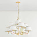 Aged Brass Durland Chandelier 40.5" by Hudson Valley, view 4