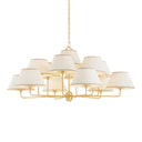 Aged Brass Durland Chandelier 55" by Hudson Valley