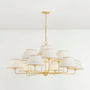 Aged Brass Durland Chandelier 55" by Hudson Valley, view 3