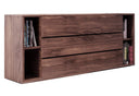 jagger modern dark grey & walnut bedroom set