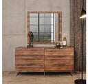 Lorenzo Italian Modern Light Oak Bed