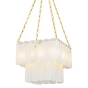Aged Brass Moissanite Chandelier 20" by Hudson Valley