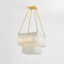 Aged Brass Moissanite Chandelier 20" by Hudson Valley, view 8
