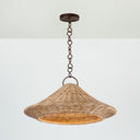 Bronze Leaf Baychester Pendant 22" by Hudson Valley, view 2