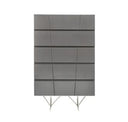 Chrysler Modern Grey Bonded Leather Bed