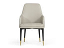 Fairview - Modern Grey & Brass Dining Chair
