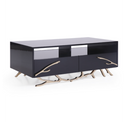 Legend Modern Black & Gold 79" TV Stand