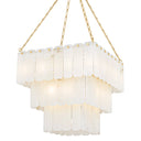 Aged Brass Moissanite Chandelier 26" by Hudson Valley