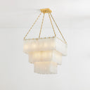 Aged Brass Moissanite Chandelier 26" by Hudson Valley, view 4