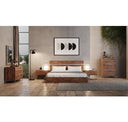 Lorenzo Italian Modern Light Oak 4-Piece Bedroom Set