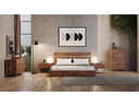 Lorenzo Italian Modern Light Oak Bedroom Set
