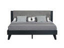Panther Contemporary Grey & Black Bed
