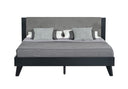 Panther Contemporary Grey & Black Bed