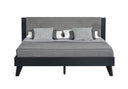 Panther Contemporary Grey & Black Bed