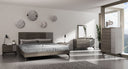 Palermo Italian Modern Faux Concrete & Grey Bedroom Set
