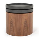 Bascom Modern Walnut End Table W/ Swivel Top