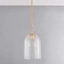 Aged Brass Belleville Pendant 10" by Hudson Valley, view 3