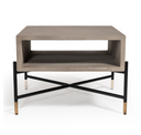 Walker Modern Concrete & Metal End Table