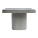 Flores Modern Grey Concrete End Table