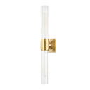 Aged Brass Hogan Wall Sconce 4.5" x 24.5" (7552-AGB) by Hudson Valley
