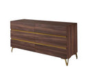 Calabria Modern Walnut Mirror