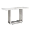 Kingsley Modern Marble & Rosegold Coffee Table