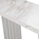 Kingsley Modern Marble & Stainless Steel Console Table
