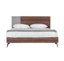 Palermo - Modern Italian Faux Concrete & Walnut Nightstand