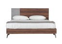Palermo - Italian Modern Faux Concrete & Walnut Bedroom Set