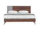 Carmen Mid-Century Modern Walnut Bed