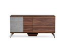 Palermo - Modern Italian Faux Concrete & Walnut Dresser
