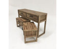 Mandy Modern Nutmeg Acacia Console & End Table Set