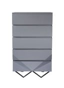 Duke Modern Grey & Black Gun Chrome Chest