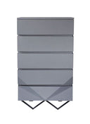 Duke Modern Grey & Black Gun Chrome Chest