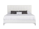Angela - Italian Modern White Eco Leather Bed