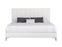 Angela - Italian Modern White Eco Leather Bed