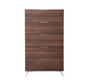 Brooklyn Italian Modern Walnut Mirror