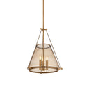 Patina Brass Clark Heights Lantern 18.75" by Hudson Valley