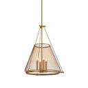 Patina Brass Clark Heights Lantern 22.75" by Hudson Valley