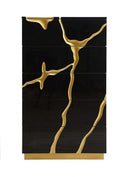 Aspen - Modern Black & Gold Chest