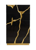 Aspen - Modern Black & Gold Chest