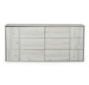 Asus - Italian Modern White Washed Oak Nightstand