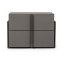 Lucia - Italian Modern Matte Grey / Elm Grey Bedroom Set