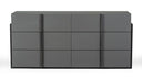 Lucia - Italian Modern Elm and Matte Grey Dresser